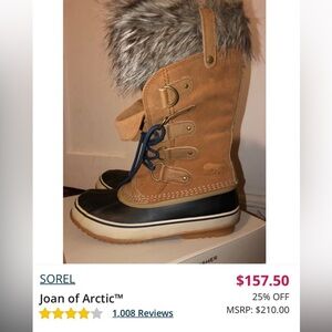 Sorel Joan of Arctic Brown and Black Boots